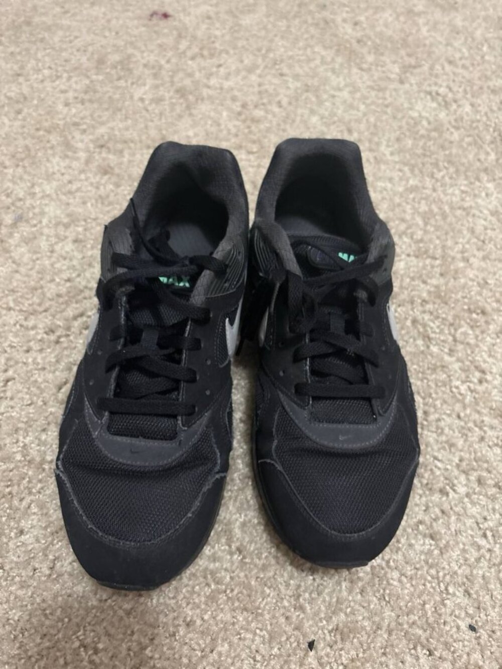 Nike Air Max 90 Essential 580518-005 Men's US 11 EU 45 Black Silver Used